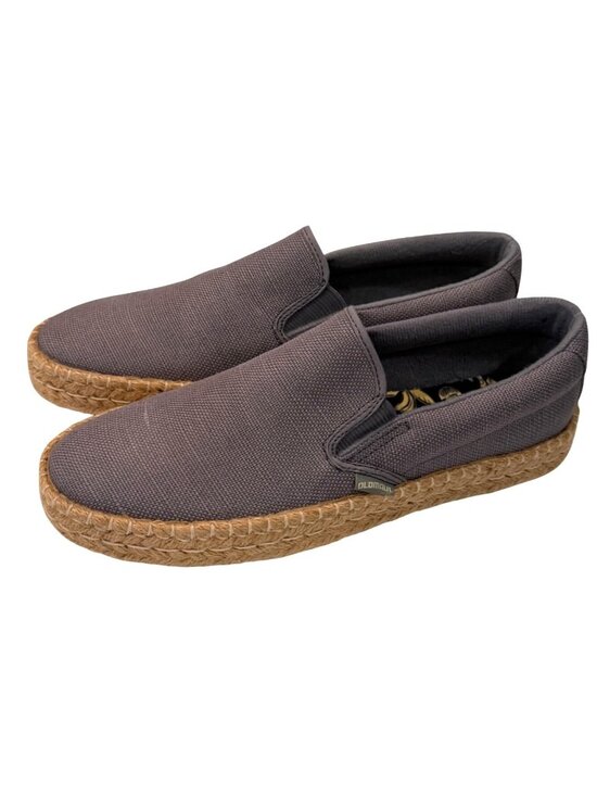 Old Maui Brand Mens Raffia Cove Grey Casual Shoe Slip Ons Size 8.5 NIB